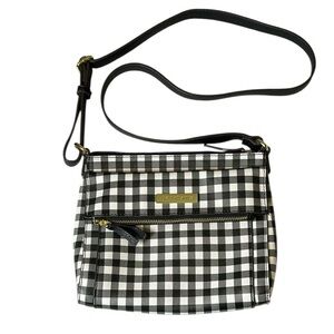 NWOT Liz Claiborne Black & White Check Crossbody Bag